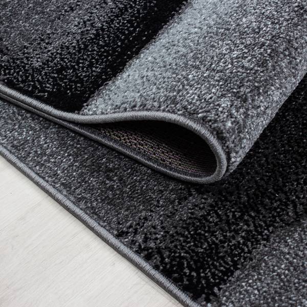 Läufer Lucca Typ A Polypropylene / Polyester - Schwarz