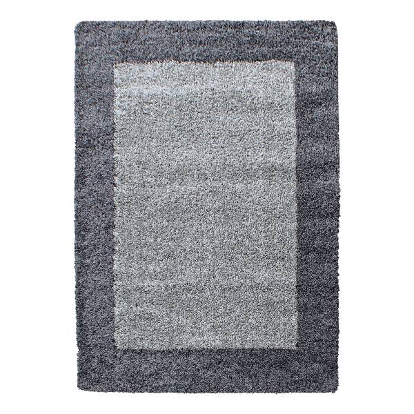 Hoogpolig vloerkleed Life type A polypropeen/polyester - grijs - 300 x 400 cm