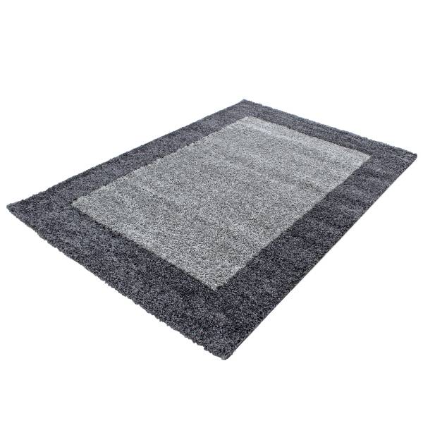 Hoogpolig vloerkleed Life type A polypropeen/polyester - grijs - 300 x 400 cm