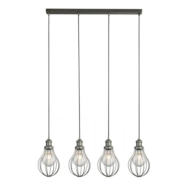 Hanglamp Balloon grijs - staal - 15 x 21 x 81 cm