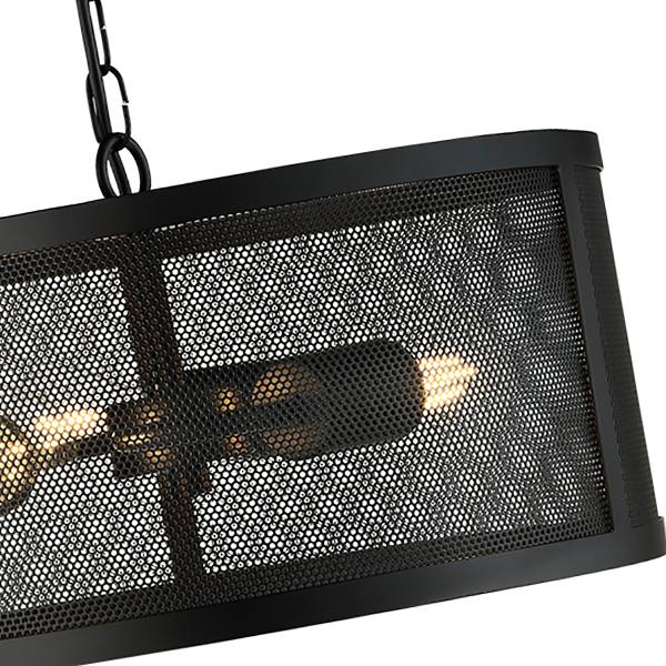 Lampada a sospensione Fishnet Nero - Acciaio - 45 x 23 x 45 cm