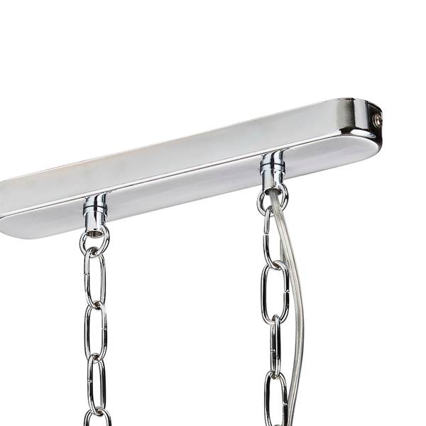 Hanglamp Victoria zilver - staal - kristalglas - 30 x 50 x 78 cm