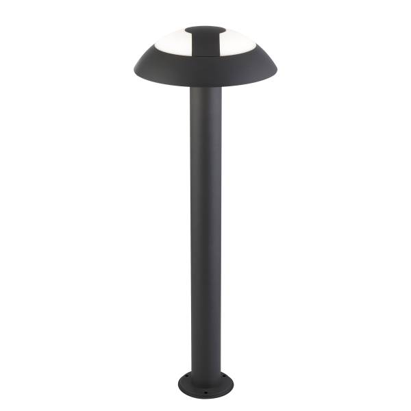 LED-padverlichting Mushroom grijs - aluminium - polycarbonaat - 17 x 73 x 17 cm