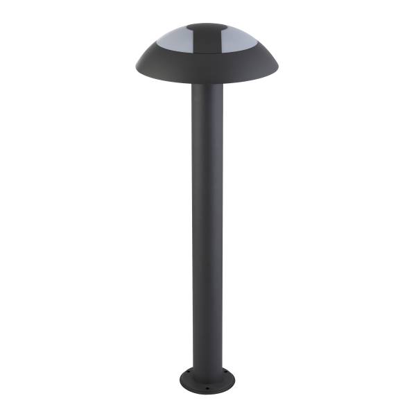 LED-padverlichting Mushroom grijs - aluminium - polycarbonaat - 17 x 73 x 17 cm
