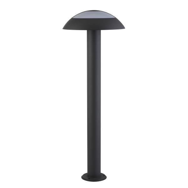 LED-padverlichting Mushroom grijs - aluminium - polycarbonaat - 17 x 73 x 17 cm
