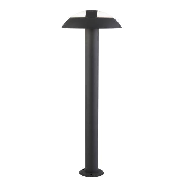 LED-padverlichting Mushroom grijs - aluminium - polycarbonaat - 17 x 73 x 17 cm