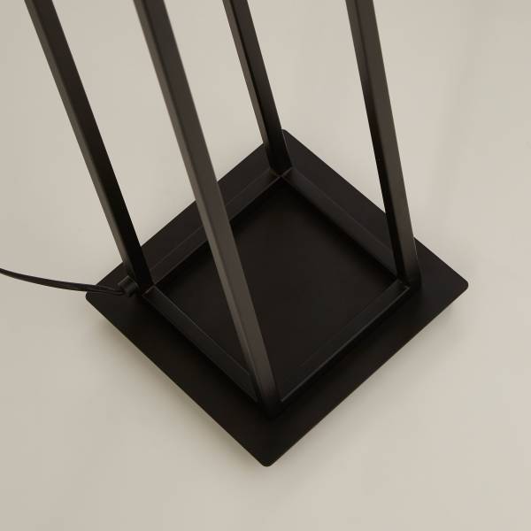 Lampada da terra Elevator Nero - Acciaio - Vetro trasparente - 20 x 141 x 20 cm