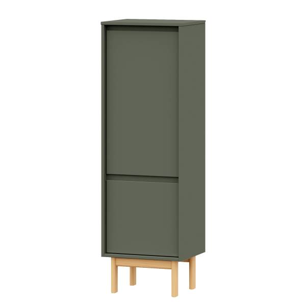 Midischrank STADY Pinie massiv - Graugrün