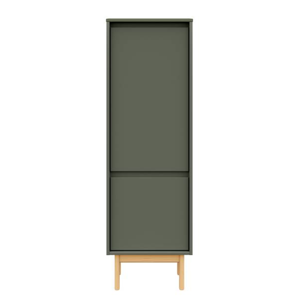 Midischrank STADY Pinie massiv - Graugrün