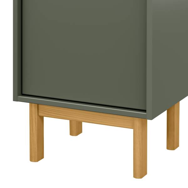Midischrank STADY Pinie massiv - Graugrün
