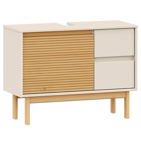 Waschbeckenunterschrank STADY Pinie massiv - Beige