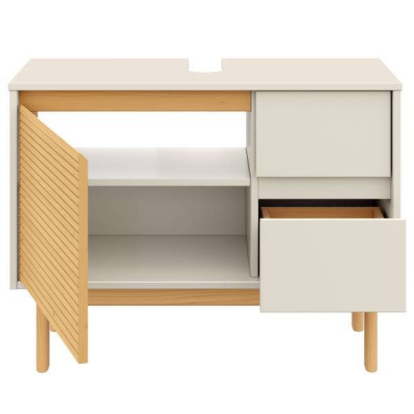 Waschbeckenunterschrank STADY Pinie massiv - Beige