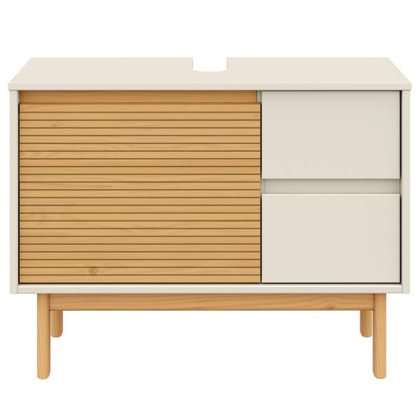 Waschbeckenunterschrank STADY Pinie massiv - Beige