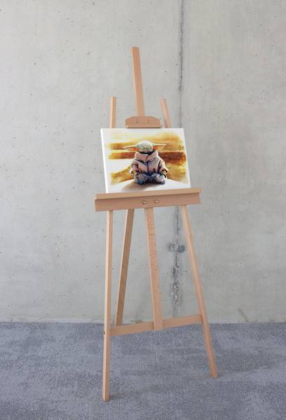 Afbeelding Mandalorian Grogu Meditation vlies - meerdere kleuren