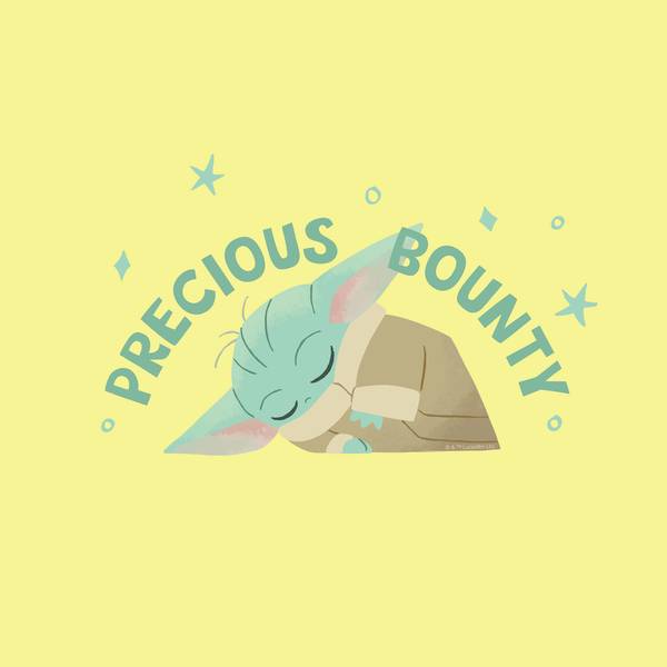 Afbeelding Mandalorian Grogu Precious vlies - meerdere kleuren