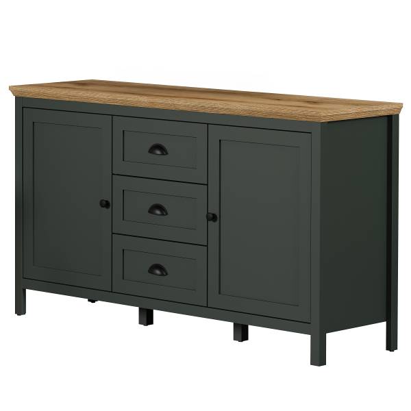Madia Stanton Grigio verde / Effetto rovere