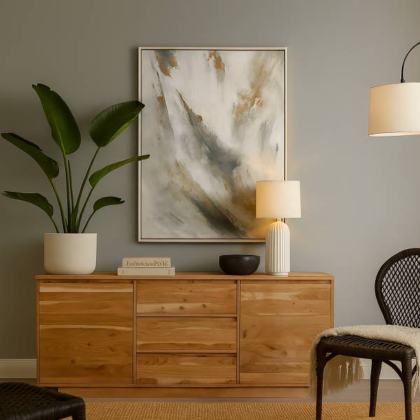 Massives Sideboard WOOXON Akazie Hell