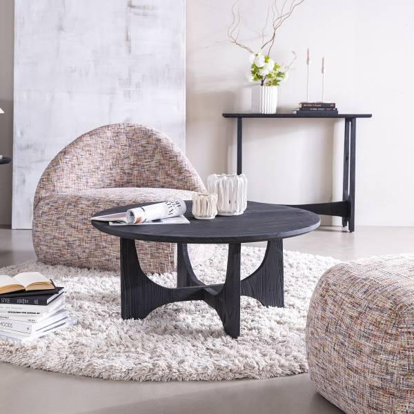 Massiver Couchtisch Unique - rund kaufen