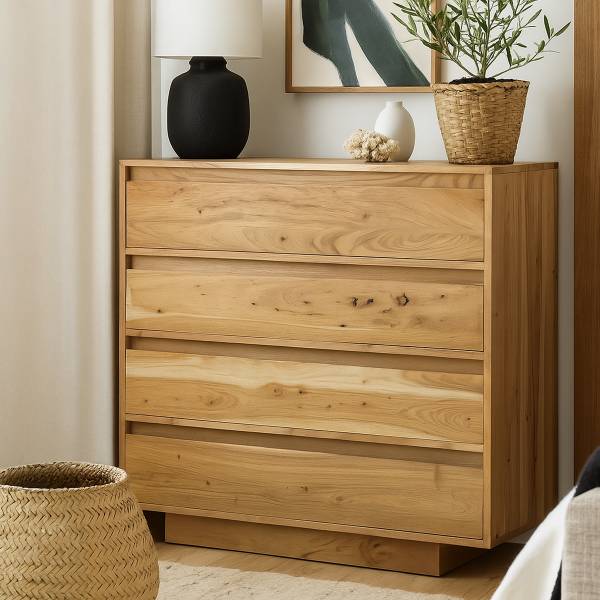 Comò in legno massello WOOXON Marrone - Legno - Acacia - 85 x 85 x 40 cm