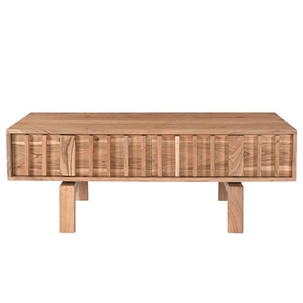 Tavolino in legno massello Tanamur Marrone - Acacia - 110 x 40 x 60 cm