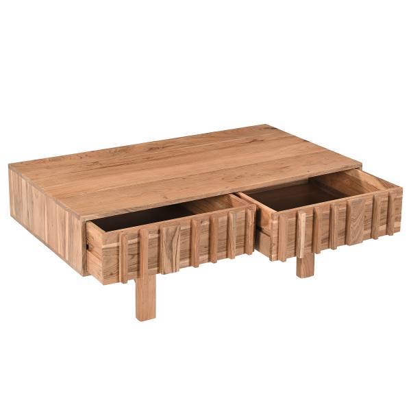 Tavolino in legno massello Tanamur Marrone - Acacia - 110 x 40 x 60 cm