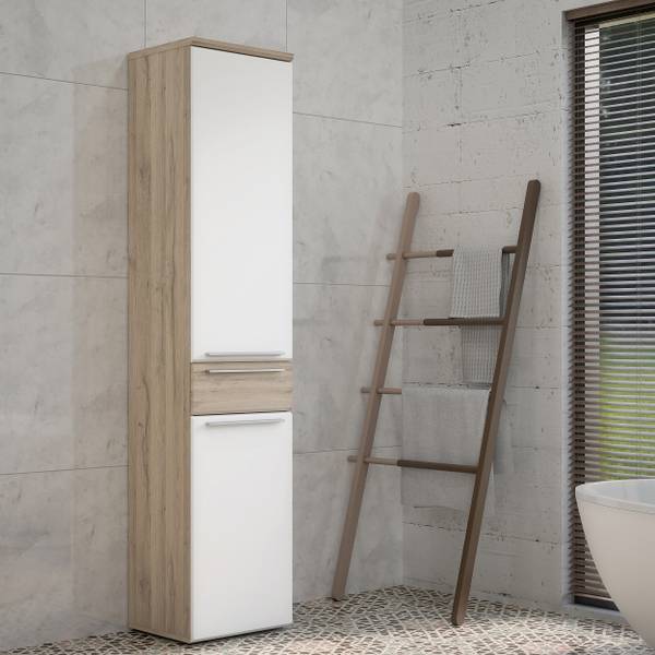 Mobile alto Pudsey Effetto rovere / Bianco