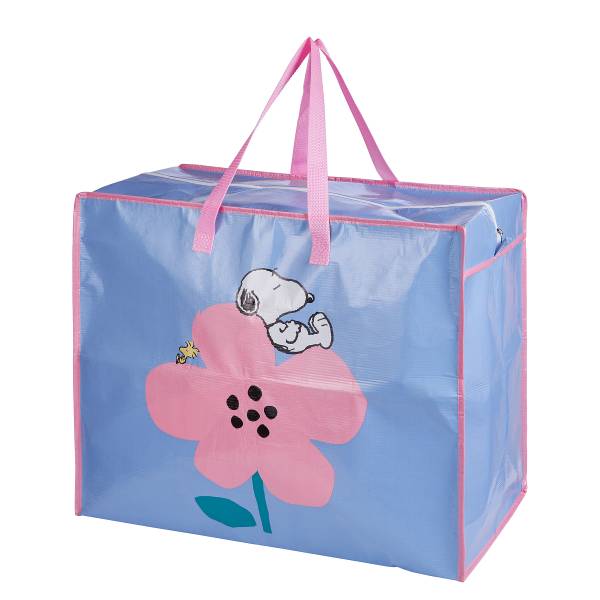 Jumbotasche PEANUTS Snoopy Blume PET - Hellblau