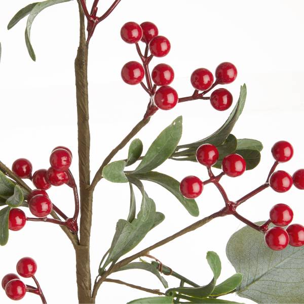 Kunstzweig FLORISTA Beeren Kunststoff - Rot/Grün