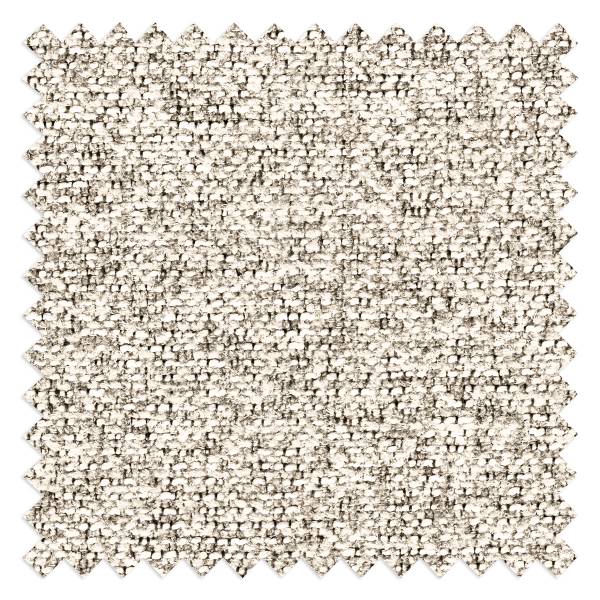 Wohnlandschaft LILU Strukturstoff Purna: Creme - Schwarz - Ecke davorstehend links