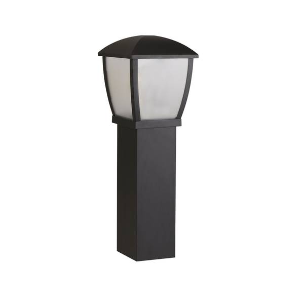 Outdoor Wegeleuchte Seattle Post Schwarz - Aluminium - Polycarbonat - 32 x 73 x 32 cm