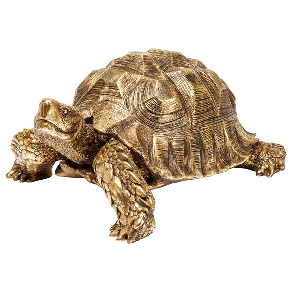 Decoratie Turtle goud - polyresin - 95 x 43 x 77 cm