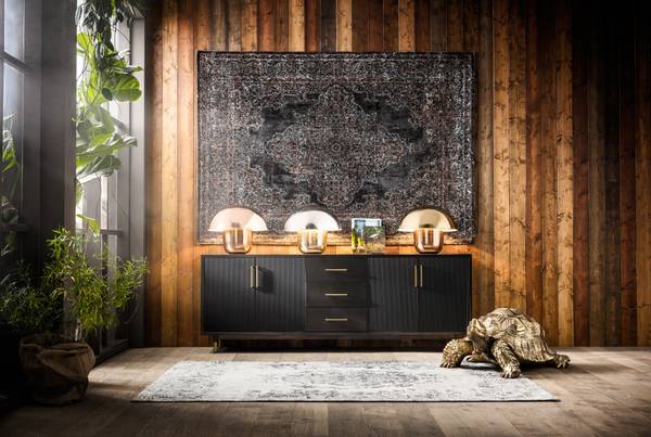 Decoratie Turtle goud - polyresin - 95 x 43 x 77 cm