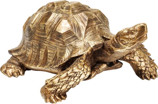Decoratie Turtle goud - polyresin - 95 x 43 x 77 cm