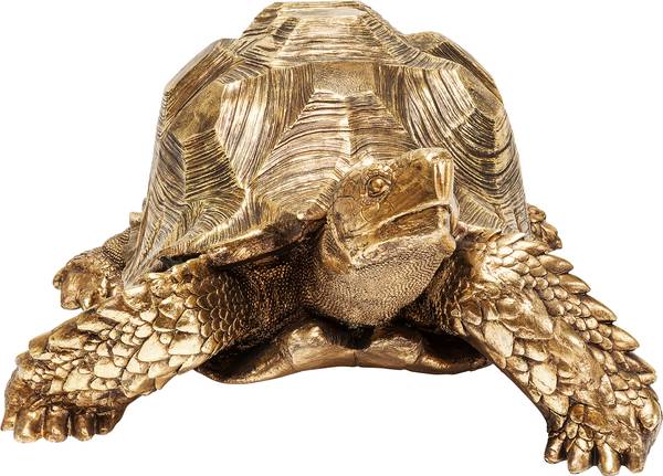 Decoratie Turtle goud - polyresin - 95 x 43 x 77 cm
