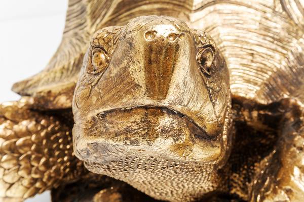 Decoratie Turtle goud - polyresin - 95 x 43 x 77 cm