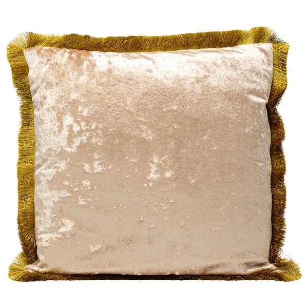 Dekokissen Cannes Puder Beige - Polyester PVC - 45 x 45 x 12 cm