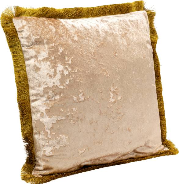 Dekokissen Cannes Puder Beige - Polyester PVC - 45 x 45 x 12 cm