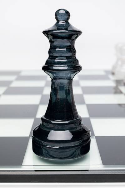 Schachspiel Transparent Durchsichtig - Sicherheitsglas - Polyresin - 60 x 13 x 60 cm