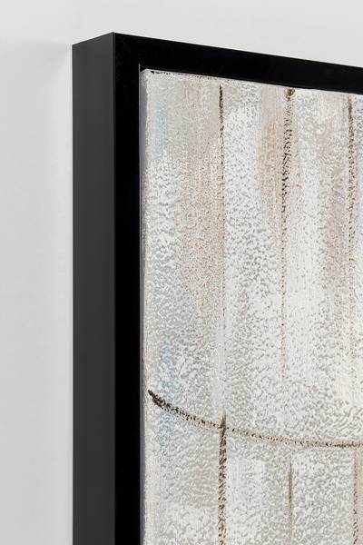 Leinwandbild Visione Obliquo Multicolor - Baumwollstoff - Kaltschaum - 100 x 100 x 4 cm