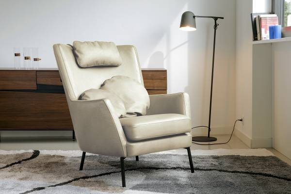 Sessel OILOKA Echtleder Anila: Natur