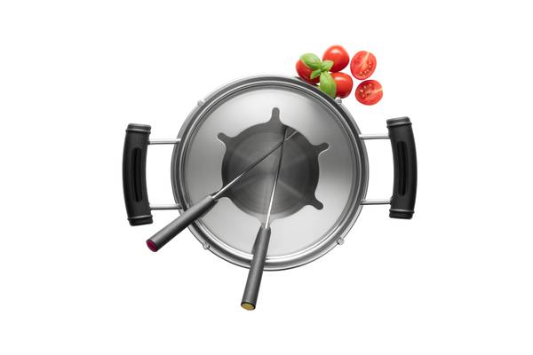 Fondueset Caulundo 11-teilig Edelstahl - Silber