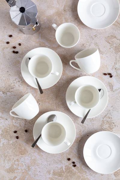 Kaffeeservice Belmira Porzellan - Weiß