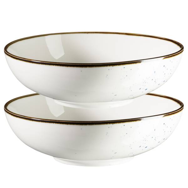 Schüsselset Pintar 2er-Set Typ B Porzellan - Weiß / Blau