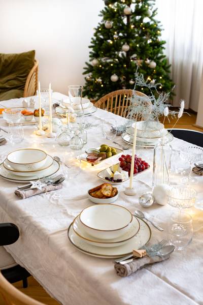 Schüsselset Pintar 2er-Set Typ B Porzellan - Weiß / Blau