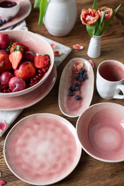 Servierplatten Frozen 3-teilig Keramik - Pink