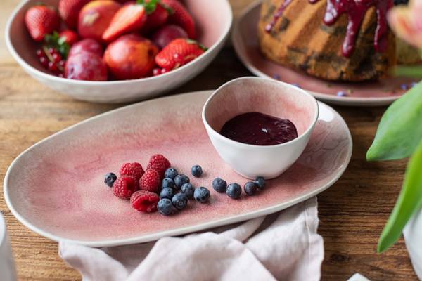 Servierplatten Frozen 3-teilig Keramik - Pink