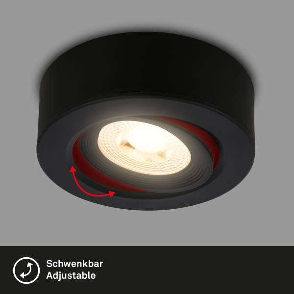 LED Ein- & Aufbauleuchte Desi Typ A Schwarz