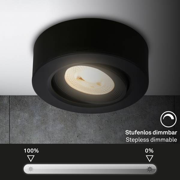 LED Ein- & Aufbauleuchte Desi Typ A Schwarz