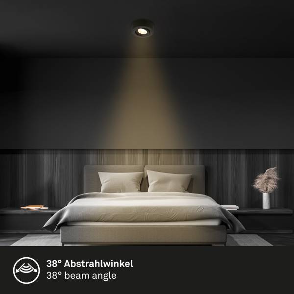LED Ein- & Aufbauleuchte Desi Typ A Schwarz