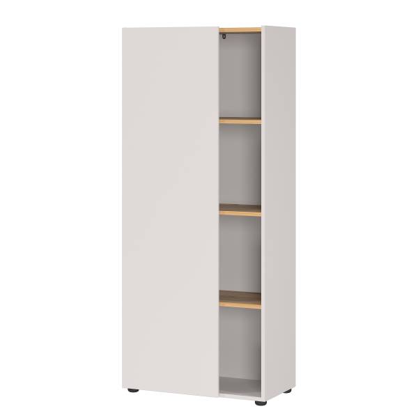 Armadio archivio Adrano 145 cm Cachemire / Effetto quercia